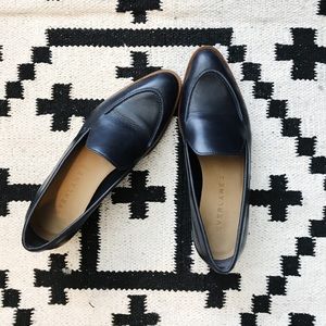 Everlane Leather Loafers in Navy