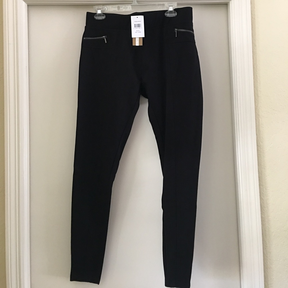 NWT BLACK dress skinny pant.
