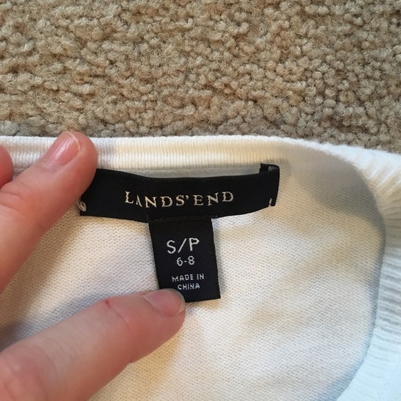 Land's End Plain white cardigan - Picture 2 of 5