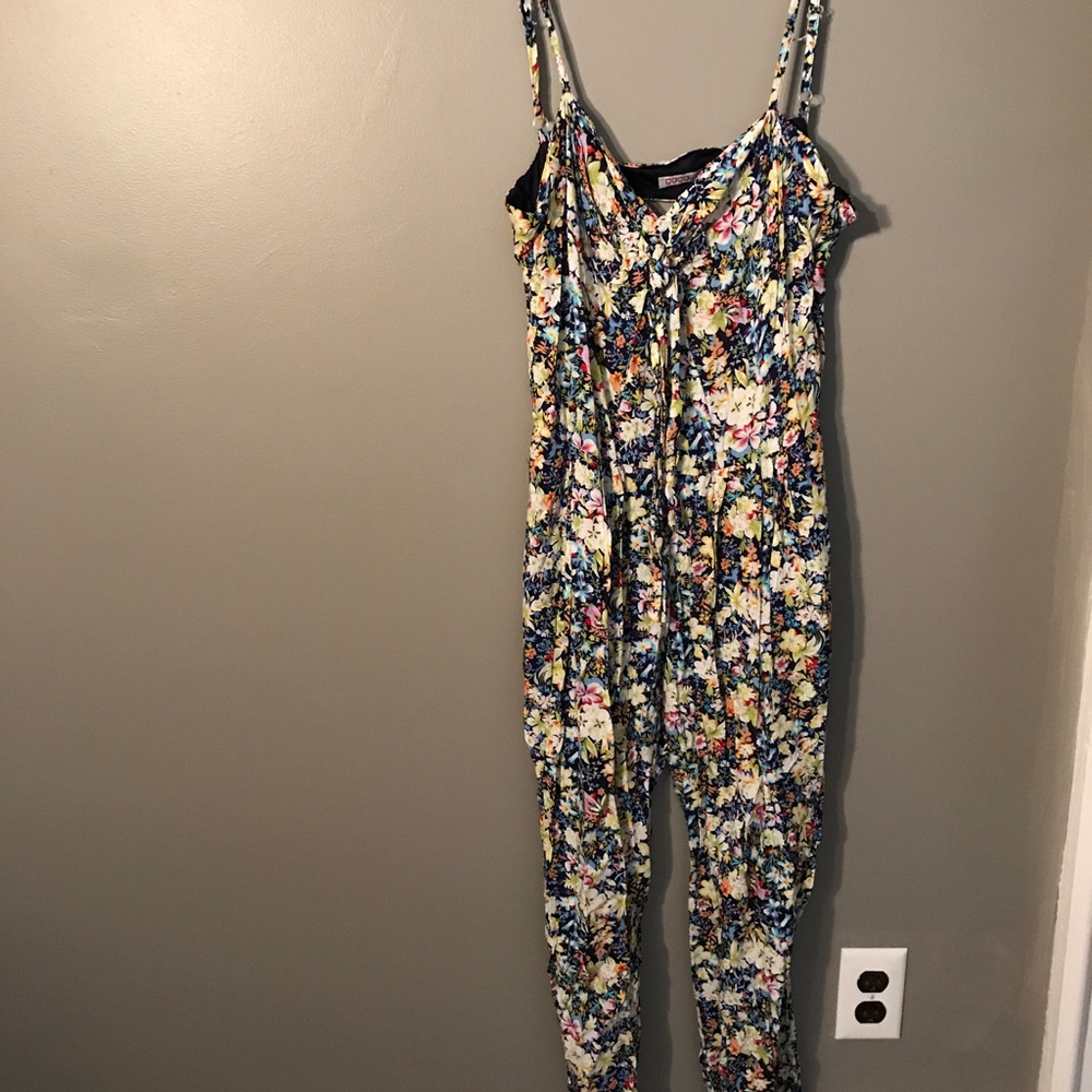 One piece floral body suit
