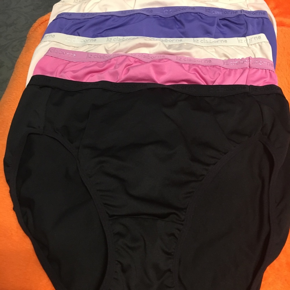 5 pair LizClaiborne panties M/6