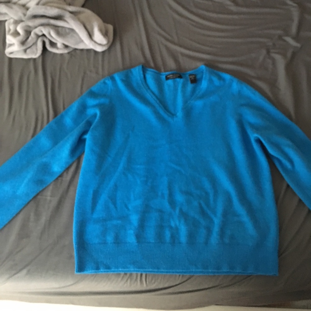 Blue cashmere sweater