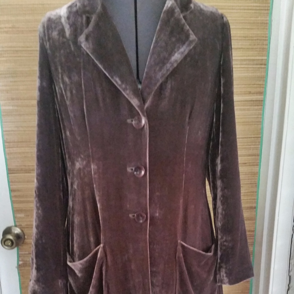 J. Jill Purple Velvet Jacket