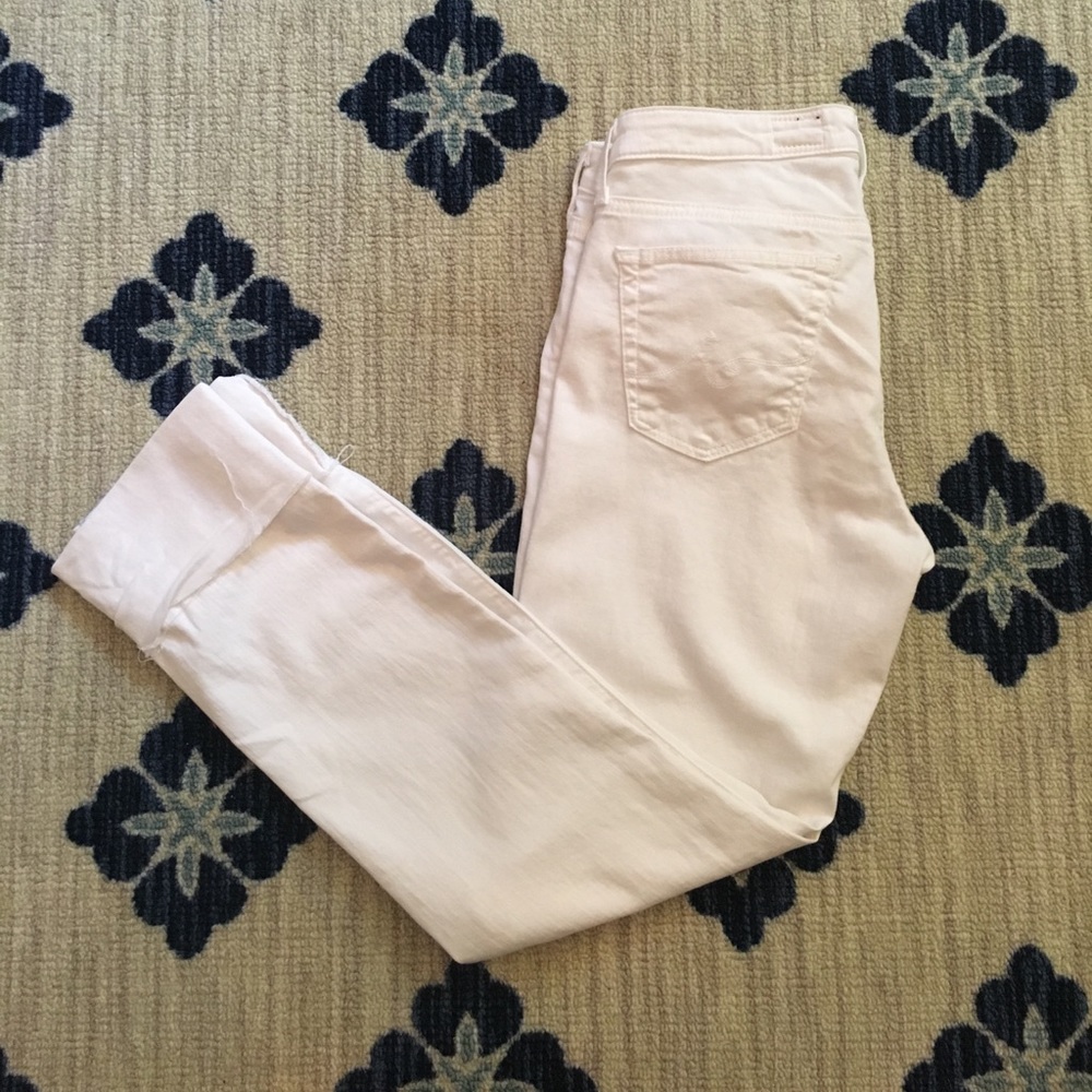 White AG The Stevie Cuff Slim Straight Jeans Sz.28