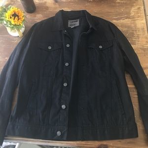 Men's black jean jacket