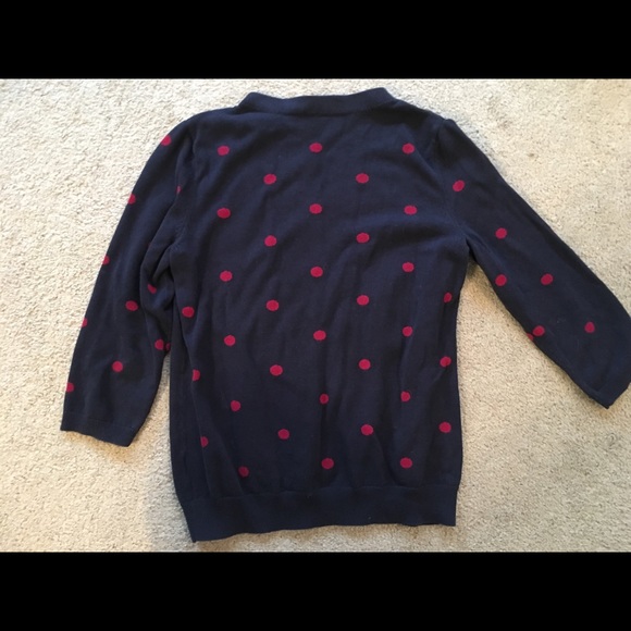 Polka Dot Talbots sweater - Picture 2 of 4