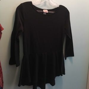 Black Peplum Shirt