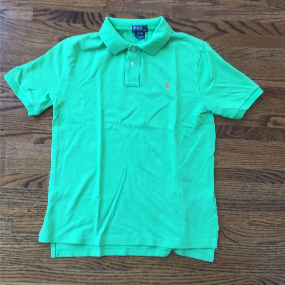 Ralph Lauren Polo Short Sleeve Lime Green -Boys