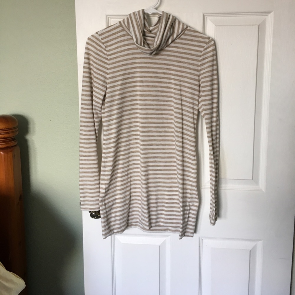 Loft Stripped Turtleneck