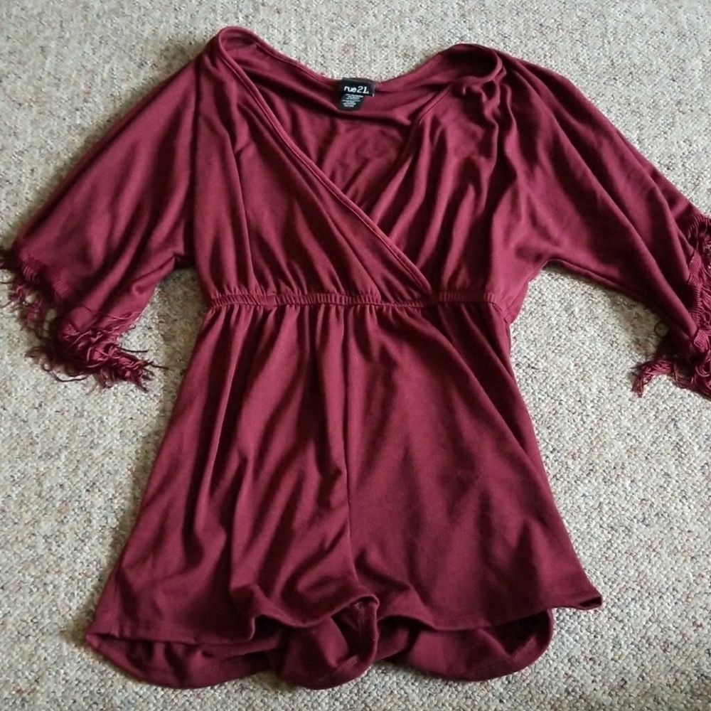 Maroon romper