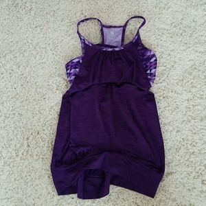 Purple workout top