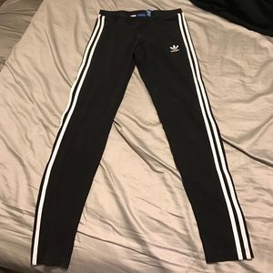 Adidas 3 stripe leggings