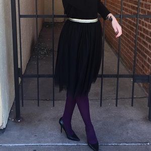 Black tulle skirt