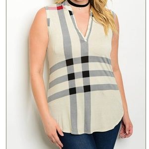 ✨Plus Size✨Sleeveless Tunic Top