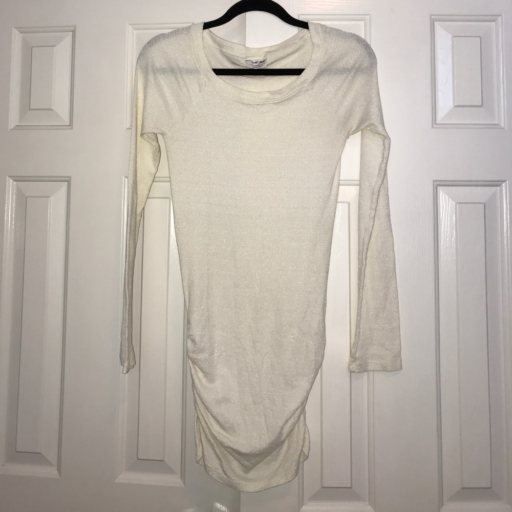 Michael Stars Metallic Cream Tunic