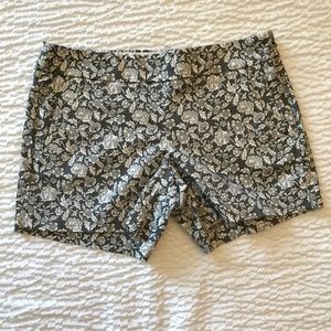 Women’s J. Crew Floral Stretch Shorts Size 8