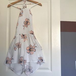 Full Tilt Smock Floral Haltered Romper!
