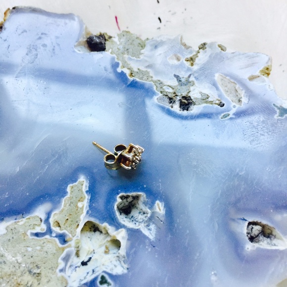 . {DIAMOND FLOWER} Yellow gold + diamonds - Picture 5 of 6