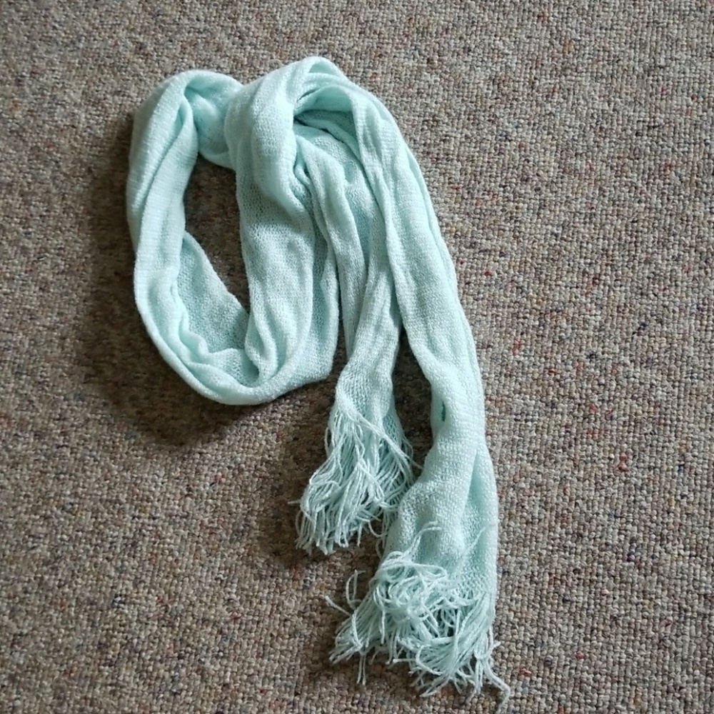 Light weight teal scarf