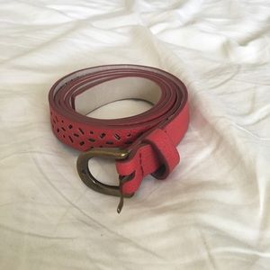 Red Belt With Designs