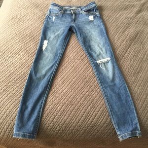 DL1961 Distressed Emma Skinny Denim Legging sz 25
