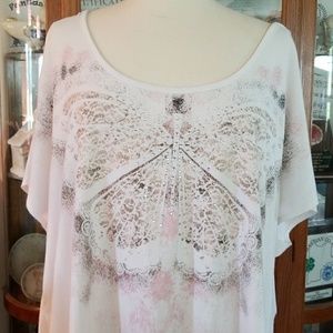 PRETTY PLUS SIZE BUTTERFLY BLOUSE FROM MAURICES!!