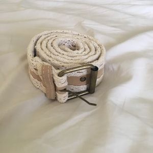 Tan Belt With Lace