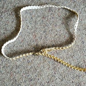 Gold braided belt