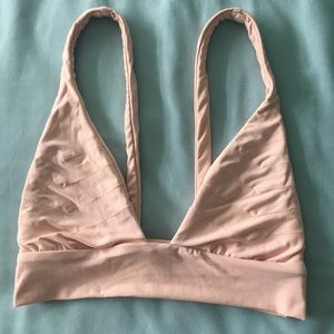 Boys and Arrows pink bikini top
