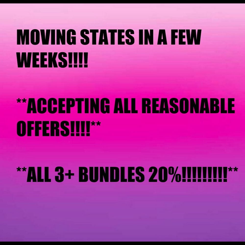 ACCEPTING ALL REASONABLE OFFERS