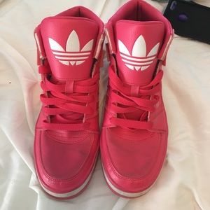 Pink Adidas high tops
