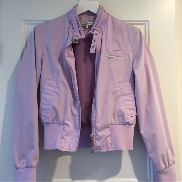 purple members only jacket