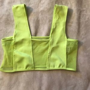 Neon yellow sorts bra/crop top!