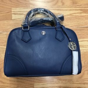 Blue leather Giani Bernini handbag