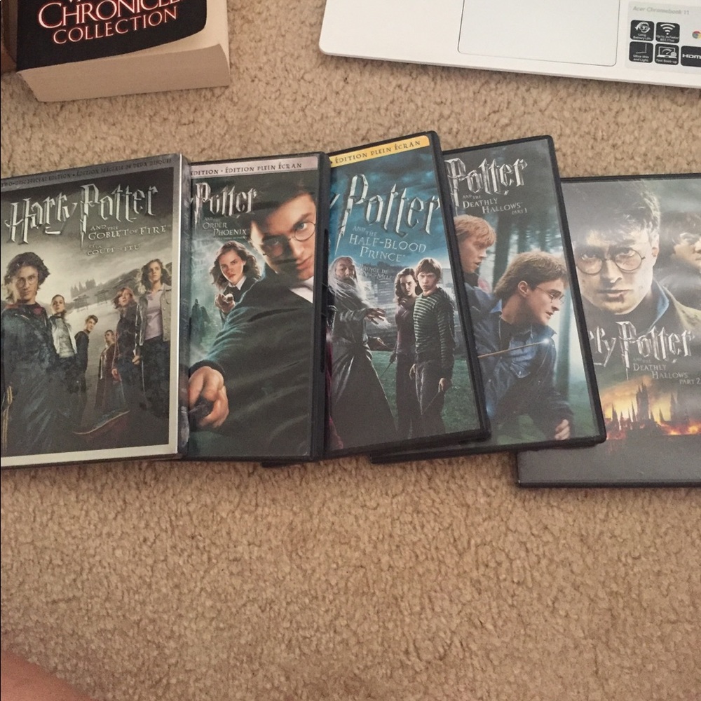 Harry Potter dvds 4-7