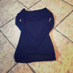 White House Black Market Black Long Sleeve Top-XS