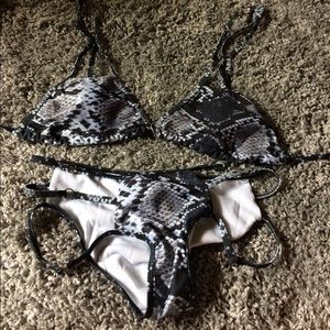 Snakeskin bikini