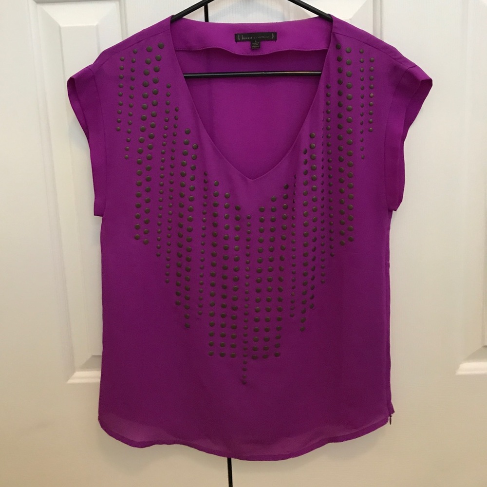 Fuchsia Embellished Top