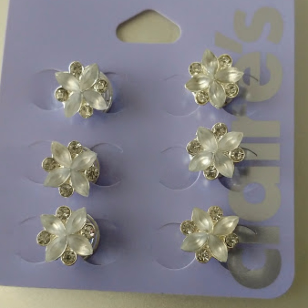 2 Sets of 6 Hair Spiral Clips Prom Wedding Holiday