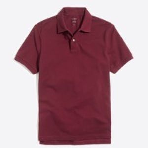 Slim-washed pique polo shirt