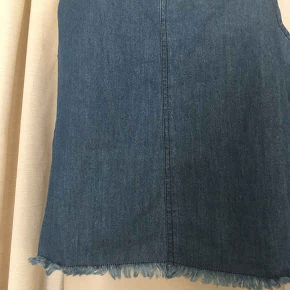 Walter Baker Spangler Denim Top - Picture 3 of 4