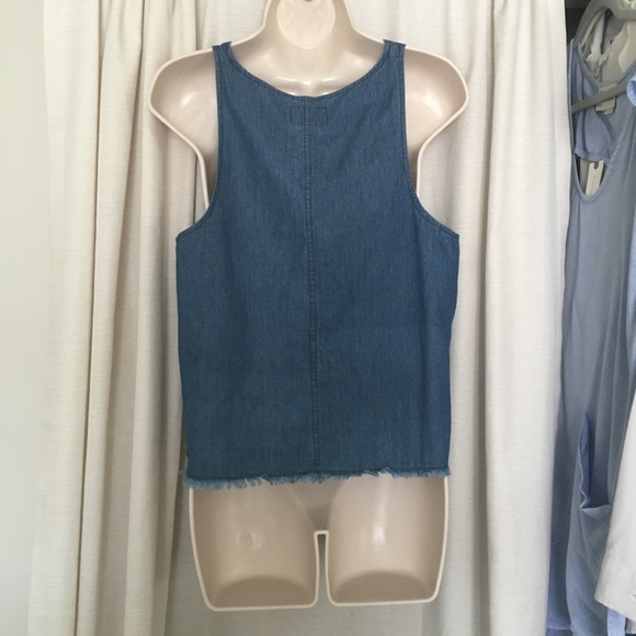 Walter Baker Spangler Denim Top - Picture 4 of 4