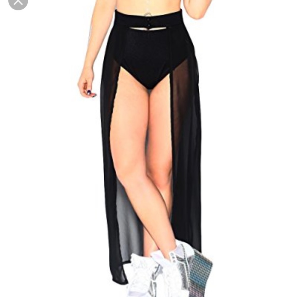 Iheartraves chiffon maxi skirt