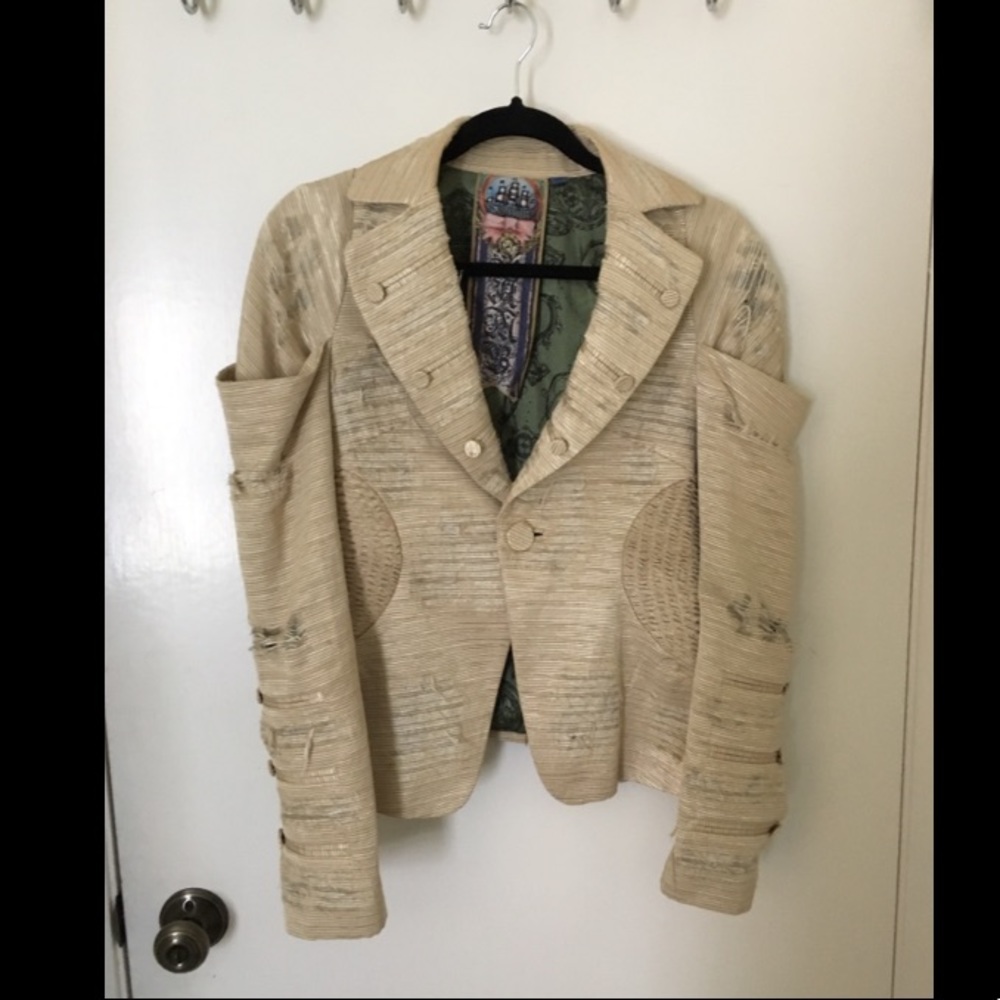 LAMB Distressed blazer