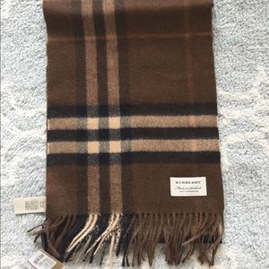 NWT authentic Burberry cashmere scarf