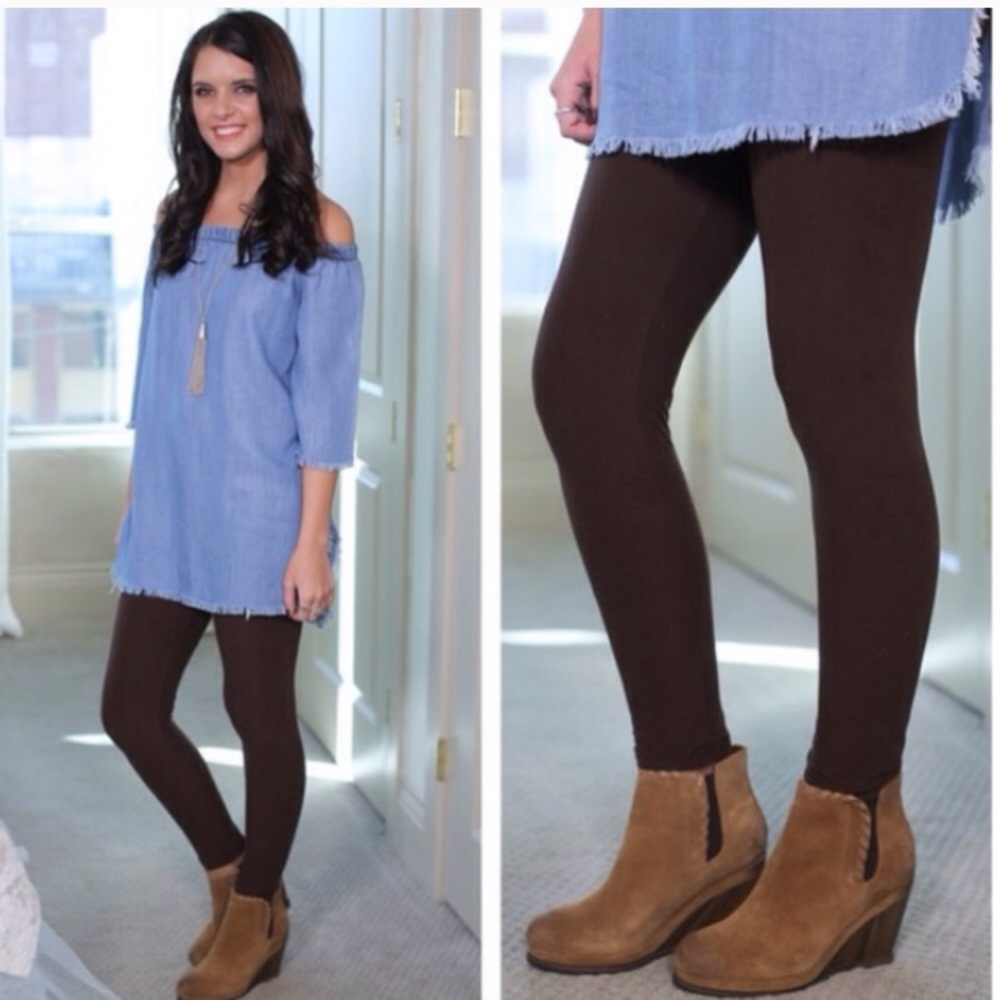 ๐ฅ LAST ONE ๐ฅ Brown Soft Leggings - Picture 8 of 8