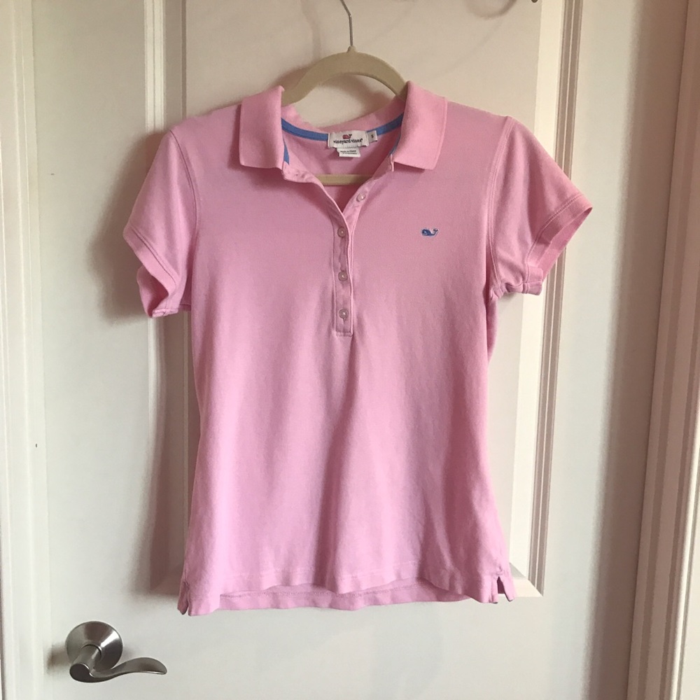Vineyard Vines pink polo