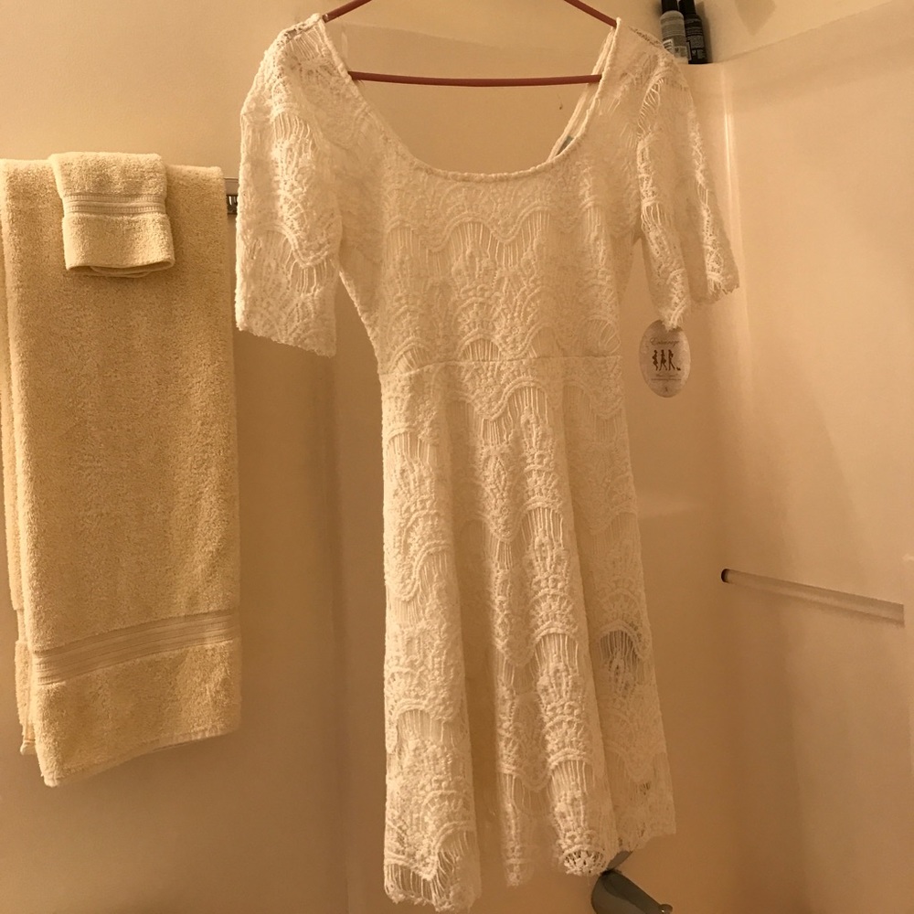 Off white lace dress