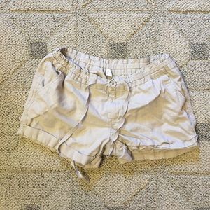 Old Navy Linen Drawstring Shorts, Size 6