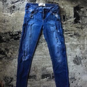 Hollister Dark Wash Ripped Jeans